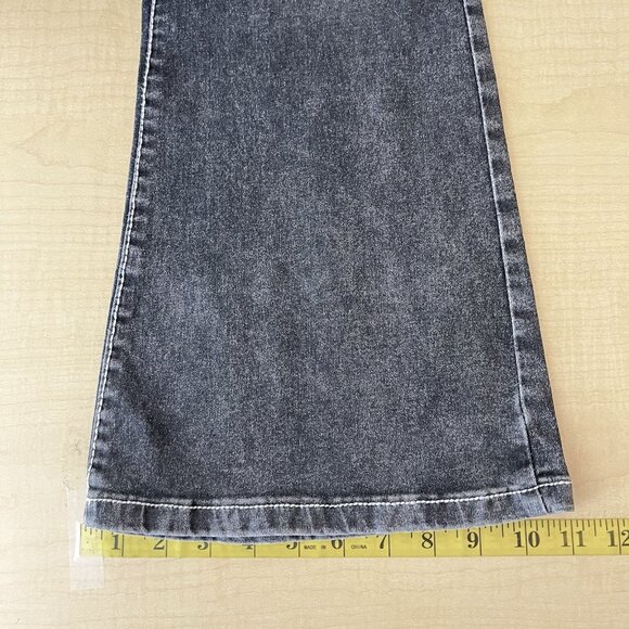 Celebrity Ace Women Black Grey Denim Jeans Junior Plus 18 Boot Cut High Rise NWT - Picture 12 of 12